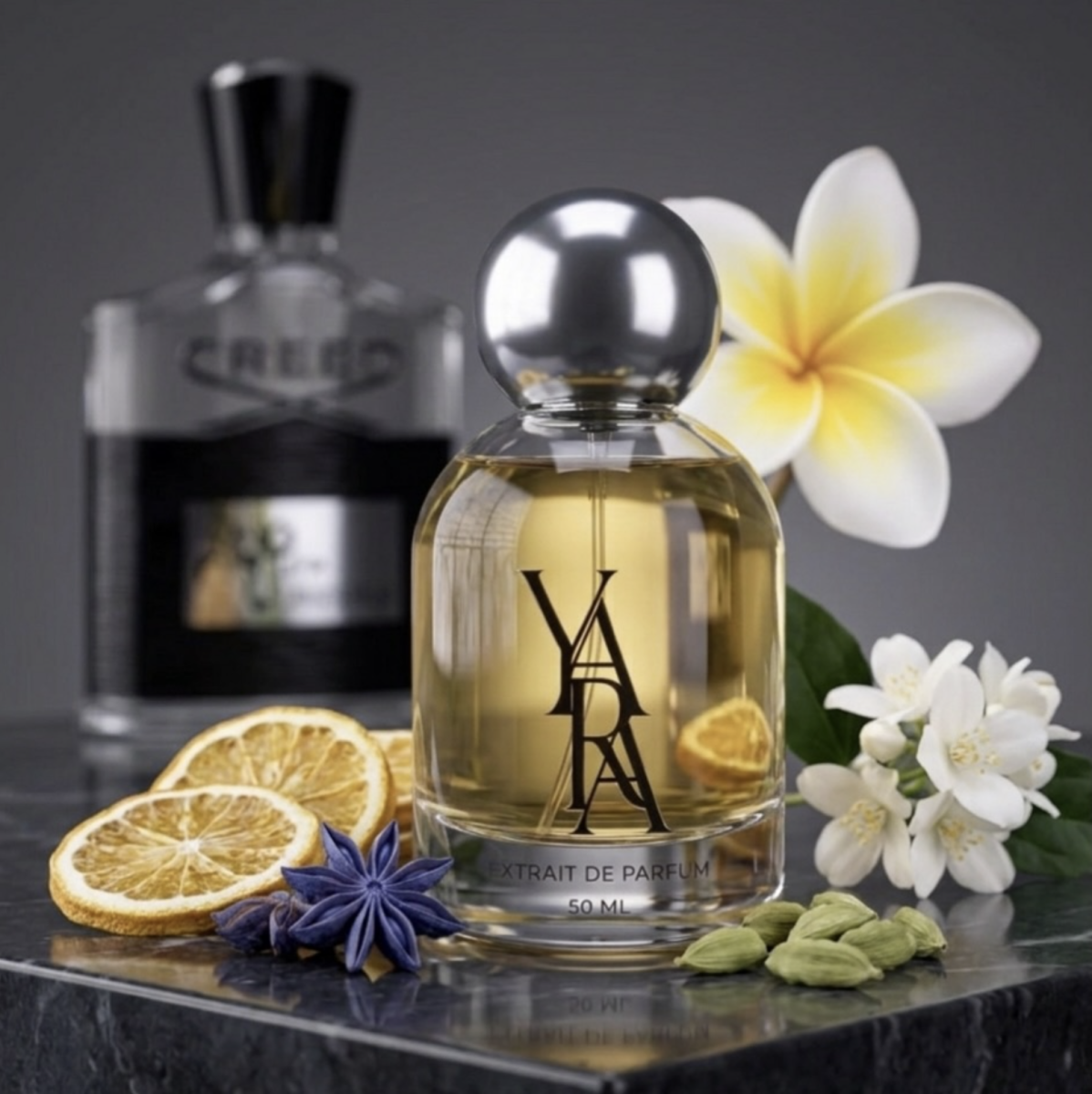 Yara x Creed Aventus EDP